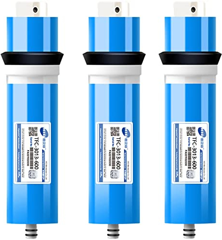 WHOROB Membrane 400 GPD Umkehrosmose-Membrane 3013-600 Für Osmoseanlagen-Umkehrosmose, Osmose Filter, Für Heimtrink RO Wasserfiltrationssystem,3 pack 3013/600