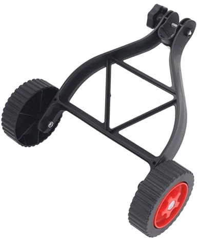 Jectse Roue de Support de Tondeuse au Lithium, Réglable en Hauteur, Fixation Universelle de Roue de Tondeuse à Chaîne, Tuyaux de 23 à 28mm Tondeuse à Gazon Roue Auxiliaire pour