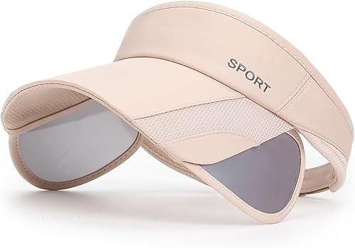TOFBS Visera Deportiva Ajustable Tipo Abierta Superior Protección Solar Unisex Banda Elástica Transpirable Ligera