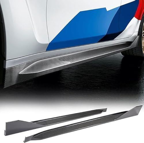 lvjiena Auto Trittbretter Seitenschweller für BMW 4 Series G82 M4 Coupe 2-Door 2021-2022, Anticrash Seitentrittleistenpedale Schweller Seitenrock Flügel Diffusor, Seitenschweller Schutz Zubehör