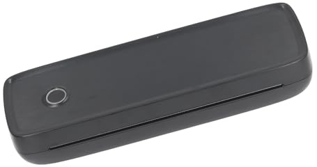 Denash Imprimante Portable A4, Imprimante Thermique Bluetooth, Résolution 200 Dpi, Petite Imprimante Mobile, Machine d'impression sans Encre à Faible Bruit, Noire