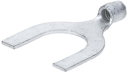 Kalitec S2,5-U10, capicorda a forcella, 2,5 mm², U10, non isolato, 2,5 mm², cavo di collegamento a vite M4, capocorda con stagno, 3 µm