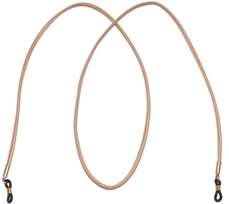 AAIXXIZAO Brillenkette Unisex Pu-Leder-Brille Dick rutschfest Brillenband Kordelhalter Brillenkette Braun