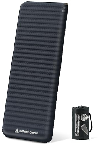 OneTigris LIGHTDREAM Isomatte selbstaufblasend Ultraleicht, 5 cm Dicke Camping Matratze faltbar, Luftmatratze selbstaufblasend für Zelt, Rucksacktourismus, Trekking, Autoreisen (R-Wert 4,5)