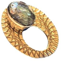 Enerdhil : broche aimantée porte-lunettes en bronze texturé | Sans épingle