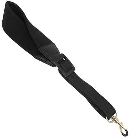 per sassofono con gancio in metallo - tracolla imbottita regolabile | Fascio di supporto per sax in nylon morbido per sassofoni di baritono soprano alto e clarinetto | Accessorio m