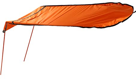Cryfokt Toldo Impermeable para Sombrilla de Kayak, Toldo Plegable Resistente para Yates de Pesca, Nailon y Aluminio (Orange)