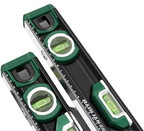 1 goniometro portatile con inclinometro, 3 livelle a bolla, livella magnetica in alluminio pressofuso(500mm)
