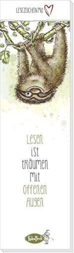 Lesen ist Träumen mit offenen Augen (Lesezeichenblock): Lesezeichenblock mit 12 Motiven - Klebebindung