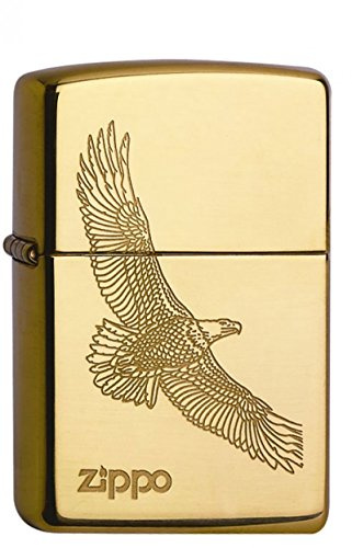 Zippo 1150001 60001332 Eagle Brass Feuerzeug, Messing, Gold