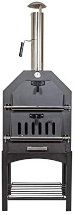 La Hacienda Multifunctionele Pizzaugn - Grillning och Pizza - 50x37x163 cm