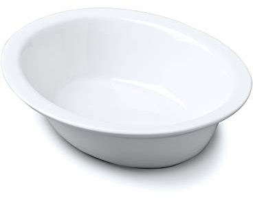 Wm Bartleet & Sons Traditionelle Porzellan-Servierplatte oval, weiß, 29 cm