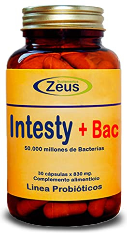 INTESTY+BAC | Contribuye a equilibrar y regular la microbiota intestinal | Complemento Alimenticio a base de Fibersol®- 2, L-Glutamina, Probióticos y Vitamina B6 | 30 Cápsulas Vegetales