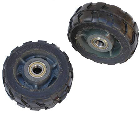 Pro-Lift-Werkzeuge 2 Stück je 500kg Schwerlastrollen Ø150mm Gummi-Rollenbeläge