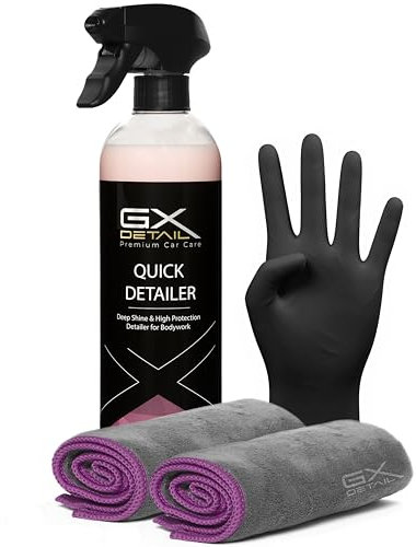 GxDetail Cera Líquida para Coche 500 ml. – Brillo Intenso y Protección Duradera – Quick Detailer - Fácil Aplicación y Acabado Brillante – Protección UV y Resistencia a la Suciedad.