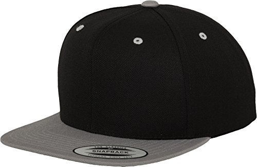 Flexfit Unisex Mesh Trucker Mütze, Black/Silver,S/M