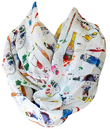 Etwoa Art Painting Supplies Infinity Circle Loop Scarf