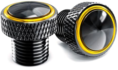 MOWOK M10 tapones espejos moto accesorios para mt07 mt09 mt10 sp para z900 z650 z800 z750 para trident 660 para benelli trk para cb 500x 500f cb650r cbr GSXS 750 950 GSX-S 1000gt Rebel 500 300 (Oro)