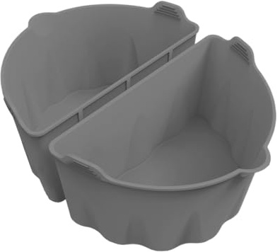 Silicone Coating for Slow Cooker | 1 Pair Suitable for 6-8 Litre Pots, Reusable Silicone Divider - For Tomato Chicken Vegetables Soups