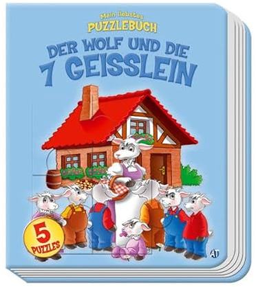 Der Wolf und die sieben Geisslein: Mein liebstes Puzzlebuch