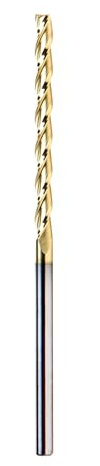 Amana Tool CNC Router Bits for 2D/3D Carving Flat Bottom, ZrN Coated, 46299, 0.10 Deg Angle x 1/8 Dia x 1-1/2 x 1/8 Shank x 3 Inch Long x 3 Flute