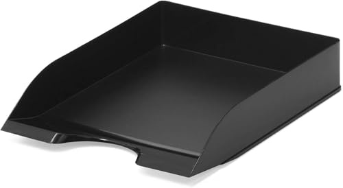 Durable Briefablagen (Basic, für Format DIN A4 bis C4, stapelbar) 6 Stück, schwarz, 1701672060