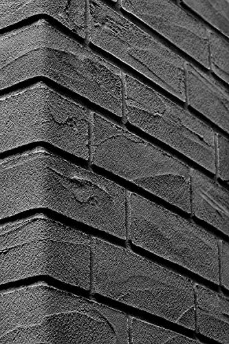 Der flexible, leichte und dünne Ziegelstein, Verblendziegel der das Sichtmauerwerk reproduziert, für den Innenbereich, ANTHRACITE