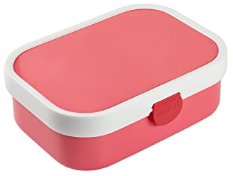 Mepal Brotdose Kinder - Bento Box Kinder - Brotdose Kinder mit Fächern & Gabel - Meal Prep Box mit Clip-Verschluss - BPA-frei & Spülmaschinenfest - 750 ml - Pink