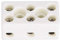 10pcs 3 Vie Morsettiera in Ceramica 24A Ceramica Morsettiera Connettore Filo Morsetti Resistente Alle Alte Temperature, 1,32x0,70x0,61 Pollici