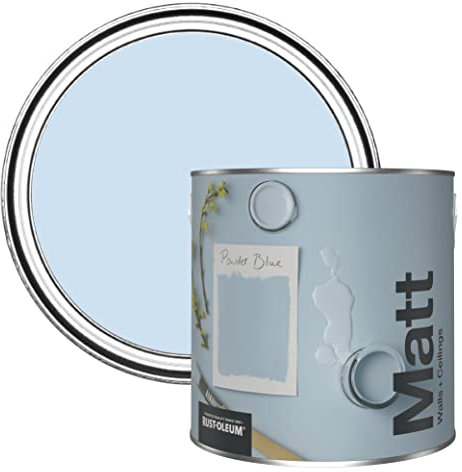 Rust-Oleum Peinture Mate Murs et Plafonds Bleue - Bleu Poudré 2,5L
