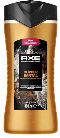 Axe Fine Fragrance Collection Duschgel Copper Santal Premium Body Wash für 12H langanhaltende Frische verleiht einen spektakulären Duft unter der Dusche 300 ml