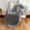 Coperta Morbida e Soffice - Coperta in Peluche Super Morbida 500 g/m², Coperta Calda e Accogliente per Divano, Coperta Divano, Versatile per Letto, Divano e Camera da Letto (Grigio, 130x160cm)
