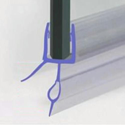 YOGAES 2pcs 50cm Replacement Seal Shower Shower Door Seal 6/8/10/12mm Water Deflector Glass Door Under The Water Retaining Strip-14mm