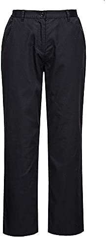 Portwest Pantalon Cuisine Femme Rachel, Couleur: Noir, Taille: M, C071BKRM