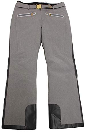 Bogner TYRA Damen Ski Hose mit Gürtel Grau Schwarz Goldfarben