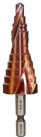 Meichoon M35 Cobalt Stufenbohrer Mehrlochbohrer 6-24mm Spiral Groove