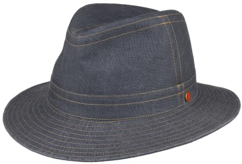 Mayser Savona Travellerhut Stoffhut UV-Schutz Handmade Made in EU Damen Herren Frühling Sommer blau 62 cm