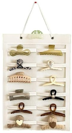 Organisateur de pince à griffes - support mural en feutre - Accessoires de rangement de ménage - Support d'affichage peu encombrant