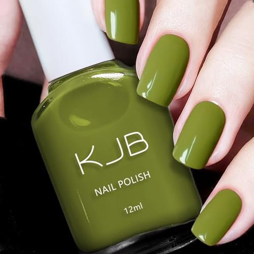 Green Nail Polish - Matcha Green Nail Varnish - Neutral Color Nail Varnish - Quick Dry Breathable Nail Polish Long Lasting Nail Varnish Gel No Need Baking Nail Polishes for Women Girls