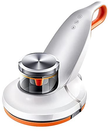 Milben Staubsauger UV Milbenstaubsauger Handstaubsauger Mit Hochfrequenzvibration Und HEPA-Filterung Vernichtet Bis Zu 99,9% Aller Milben Matratzen-Staubsauger Für Teppiche, Sofas, Kissen(Orange)