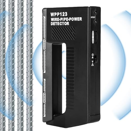 Acunny Détecteur de métaux avec scanner mural, détecteur de métaux avec scanner mural pour tuyauterie, 2 modes d'alarme, détecteur mural réglable haute sensibilité, capteur