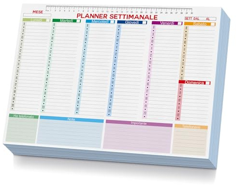 Arterby's veckoplanerare A3 (29,7 x 42 cm), organisering och produktivitet, för montering, obehandlad (C0005-V1, A4)