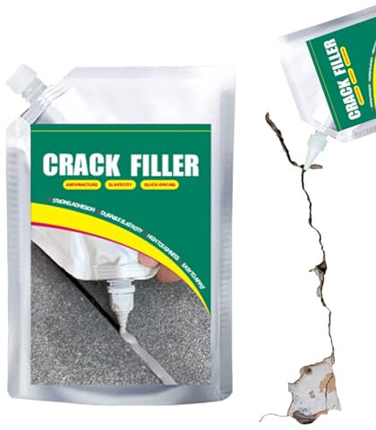 Sellador de reparación para hormigón | Reparación de grietas de cemento 500 ml, adhesivo potente antifugas de secado rápido para cocina, garaje, suelos y recoins