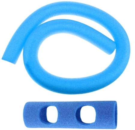 F Fityle Frite de Piscine Épaisse Polyvalent pour Adultes, Tube Flottant en Mousse PE avec Connecteur, Accessoire de Chaise de Piscine,Outil Auxiliaire Flexible,Aide à Flottabilité pour Natation,Bleu