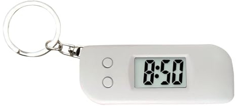 Pocket Clock Keyring - Glow-in-The-Dark Electronic Keyring Watch with LED Display,Electronic Clock Keychain for Men Women Teens Boys Girls Family Son Daughter Friends Athletes