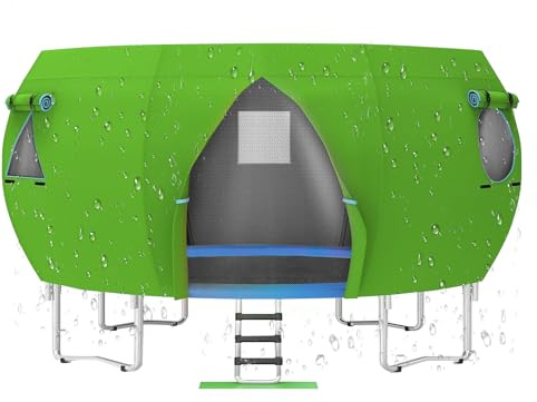 doyandader Housse de tente de trampoline – Housse de protection solaire pour aire de jeux – Protection solaire de 4,3 m – Accessoires pour aire de jeux dans le jardin