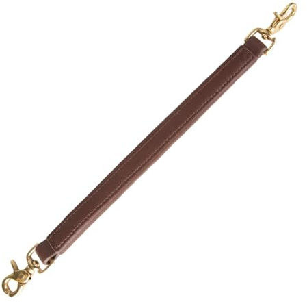 Dualoai Maniglia per Sella da 30 Cm con Bottoni Automatici, Cinghia Posteriore per Sella, Cinghia di Equilibrio per Cavalieri Principianti, Marrone