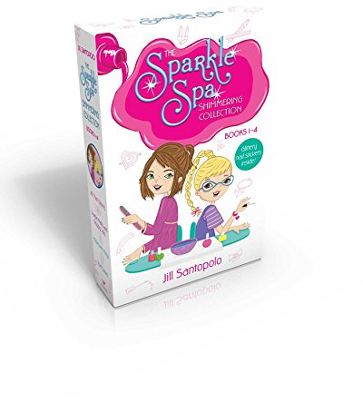 The Sparkle Spa Shimmering Collection Books 1-4 (Glittery nail stickers inside!) (Boxed Set): All That Glitters; Purple Nails and Puppy Tails; Makeover Magic; True Colors
