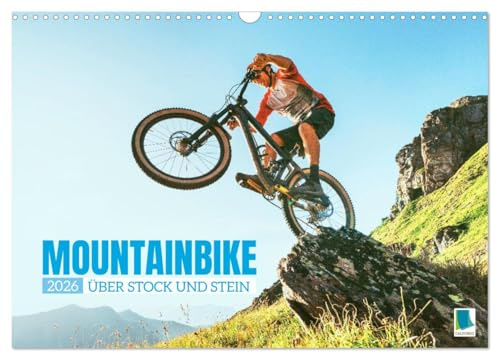 Mountainbike: Über Stock und Stein (Wandkalender 2026 DIN A3 quer), CALVENDO Monatskalender: Mountainbiken: Naturerlebnis pur auf zwei Rädern