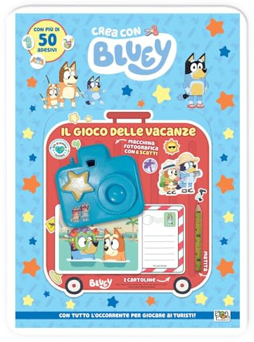 Il gioco delle vacanze. Crea con Bluey. Ediz. a colori. Con set macchina fotografica
